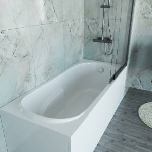 Акриловая ванна Vincea VBT-2A170-LG с ножками, белая, 170x75x48