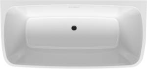 Акриловая ванна Riho Bathtubs B086002005 Adore 180 белый glossy Riho Fall заполнение через перелив, хром 180x86x56