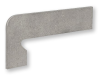 Плинтус Exagres Petra Zanq. Fiorentino Gris Izquierda левый 39.5x17.5x7.5