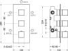 Душевой комплект Timo Tetra-Thermo SX-0179/17SM С ВНУТРЕННЕЙ ЧАСТЬЮ, с термостатом, золото фото 5