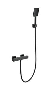 Смеситель для душа Wonzon & Woghand WW-B2026-A-MB с термостатом, черный матовый