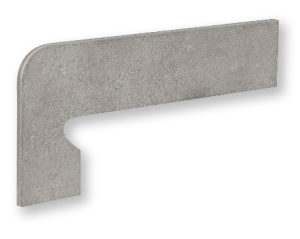 Плинтус Exagres Petra Zanq. Fiorentino Gris Izquierda левый 39.5x17.5x7.5