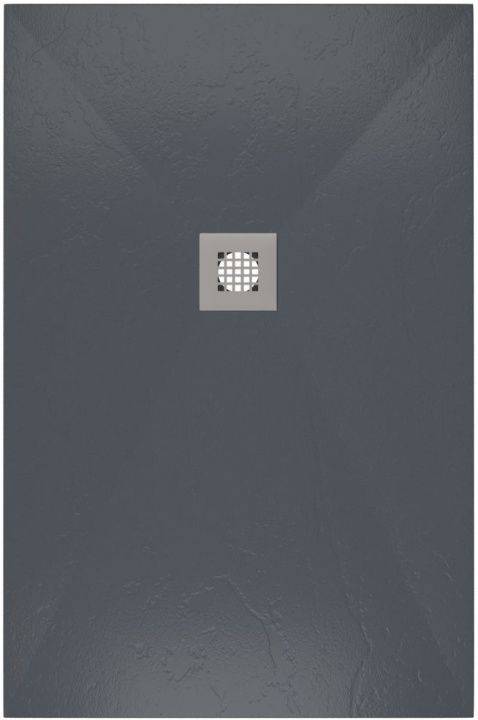 Поддон для душа Allen Brau Priority с накладкой на сифон, синий матовый, 1200х900