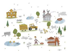 Фреска Ortograf Adventure 35285 Деревенский романс Флора FLN