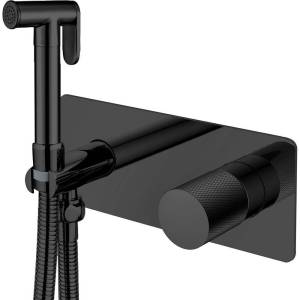 Гигиенический душ Boheme Stick 127-BB.2 Black, Touch Black, со смесителем, с внутренней частью