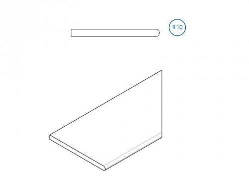 Бортик Italon Манетик X2 620090000216 Дарк Закругленный Правый 30x60