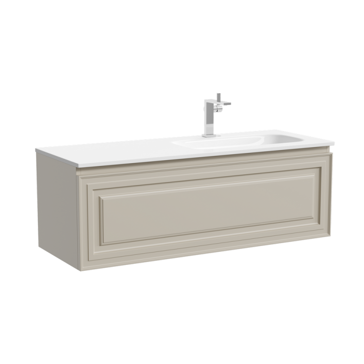 Тумба с раковиной Sancos Very правая, Beige Soft, 120x42.6