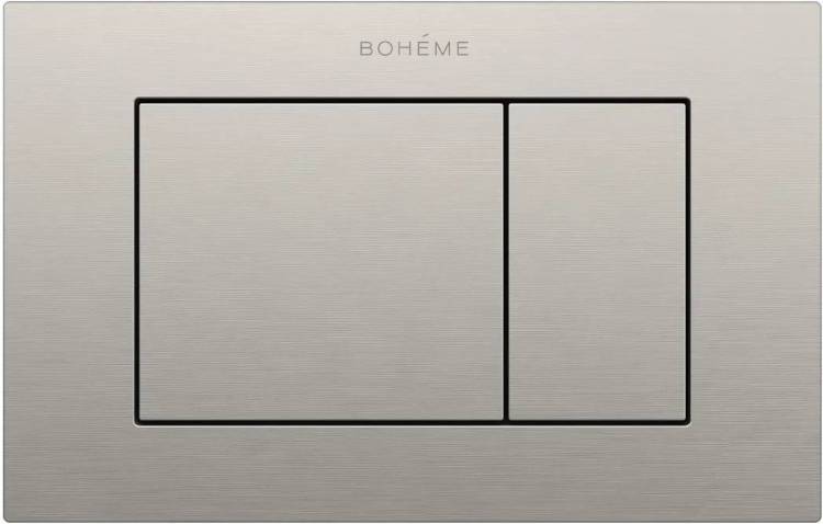 Кнопка смыва Boheme 650/2-NB брашированный никель