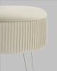Пуф Stool Group Астор 23A1696VD-8167-01-S бежевый серебряные ножки фото 7