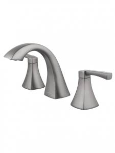 Смеситель для раковины Wonzon & Woghand WW-88083095-BGM на 3 отверстия, темный графит