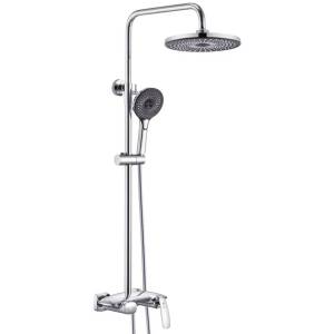 Душевая система Rose R1136 с каскадным изливом, хром