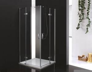 Душевой уголок Cezares BERGAMO-W-A-2-90-C-Cr профиль хром, стекло прозрачное, 90x90x195