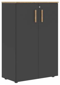 Тумба Skyland Forta 00-07090388 Черный графит/Дуб Гамильтон