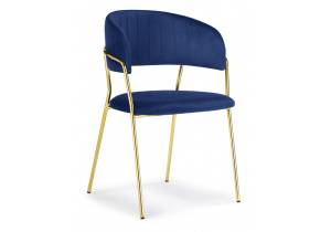 Стул Woodville Kamelia 15320 dark blue, gold