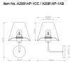 Бра Arte Lamp Elba A2581AP-1AB фото 4