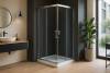 Душевой уголок Royal Bath RB HPD-T-CH профиль хром, стекло прозрачное, 115x115x200