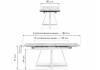 Стол Woodville Силлем 588058 dyna fantasico grey, черный 120(180)x80x77 фото 2