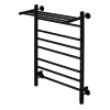 Полотенцесушитель водяной Comfysan Luce 013622 W-8 80/40 с полкой, черный матовый