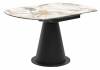 Стол Woodville Teramo 589754 gloss grand jade solid ceramic/бронзовый 90(135)x135x76