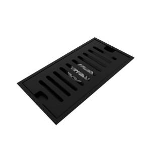 Душевой трап Teymi Helmi T90324 решетка черная, 10x20 см