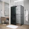 Душевой уголок Grossman Galaxy 120.K33.01.1110.21.10 профиль черный матовый, стекло тонированное, 110x100x195 фото 5