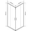 Душевой уголок Vincea Garda VSS-1G8090CGB 900x800, черный, стекло тонированное фото 6