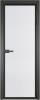 Межкомнатная дверь Profil Doors 1 AV цвет профиля Серая ночь, стекло безопасное 6 мм мору белый 800x2000