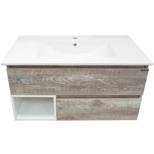 Тумба с раковиной Comforty Турин-75М 00-00013913 дуб бежевый
