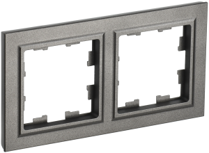 Рамка 2-постовая IEK Brite BR-M22-K37 шампань