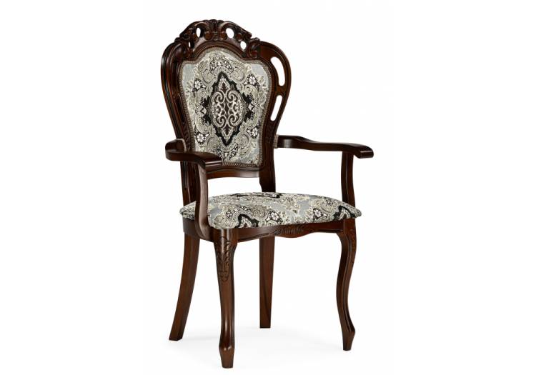 Стул Woodville Bronte муса 621118 черная вишня, патина