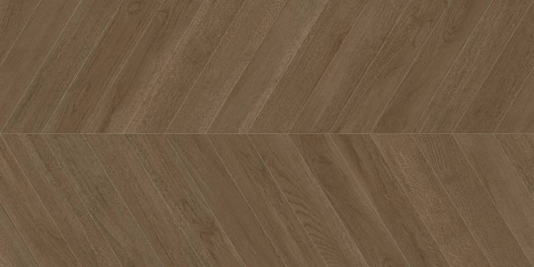 Керамогранит Delacora Walnut D120249M Chevron Dark матовый карвинг 60x120