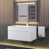 Тумба с раковиной Uperwood Lotus Premium 39340207460 подвесная, белая, 80 см фото 4