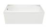 Ванна из искусственного камня Creto Fresh 20-1113 белая, 170x70 фото 2