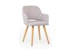 Деревянный стул Notta Эолин 360 631730 Светло-серый (glory 36) / светлое дерево