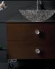 Столешница Armadi Art NeoArt 853-100-DB стекло 100см прямая Dark Brown фото 3