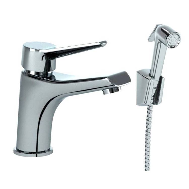 Смеситель для раковины Paini Messina MECR205/574 с гигиеническим душем, хром