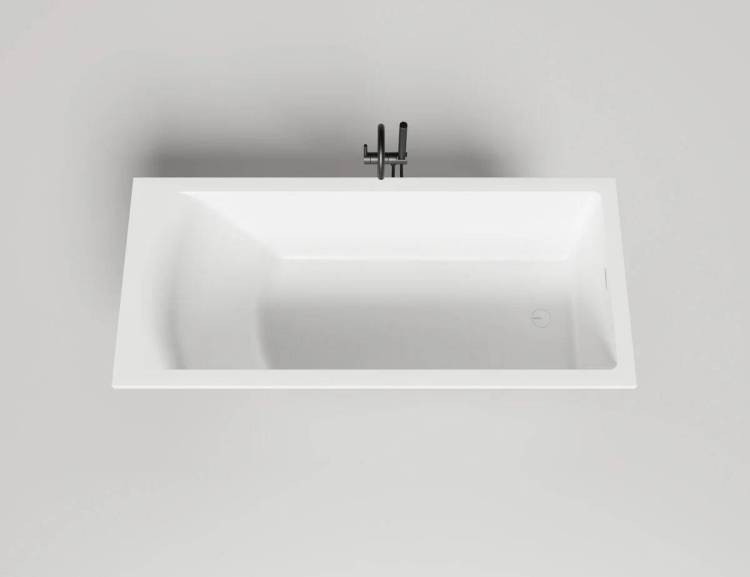 Ванна из искусственного камня Salini Cascata 104513M белая матовая, 180.6x80.2
