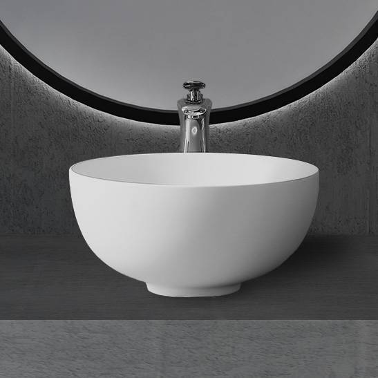 Раковина Abber Stein AS2617 накладная, 40 см, белая матовая