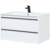 Тумба с раковиной Aquanet Lino 90 271949 подвесная, белый матовый фото 3