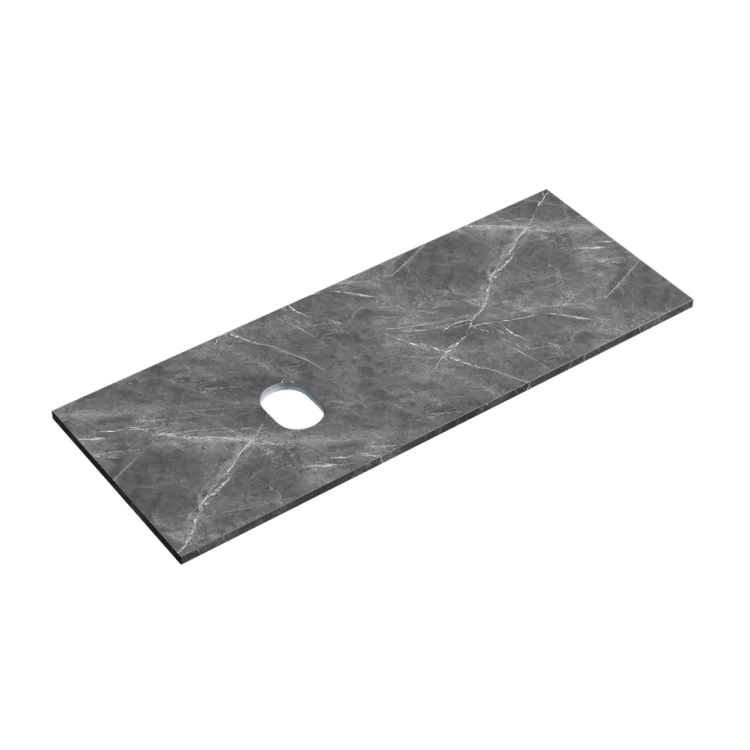 Столешница Sancos TT120A1L без отверстия под смеситель, Black Sky, 120x46