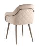 Стул Stool Group Новел New LV-110-H61/H74K-02-7006(P) серо-коричневый ножки бежево-серые фото 4