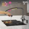 Смеситель для кухни Iddis Umbra UMBGMPFi05 с выдвижным изливом и каналом для фильтра, графит матовый фото 4