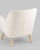 Кресло Stool Group Ричи QH-8298K 1859-01 white белый, тедди фото 8