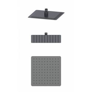 Верхний душ Wonzon & Woghand WW-88DP06-BGM темный графит