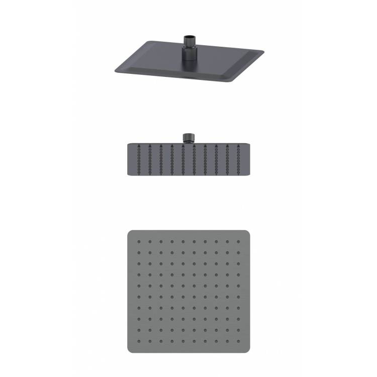 Верхний душ Wonzon & Woghand WW-88DP06-BGM темный графит