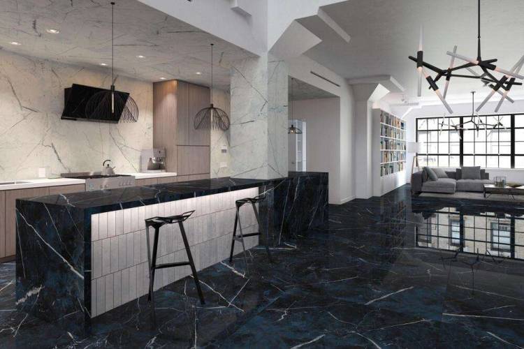 Dune Black & Light Calacatta