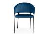 Стул на металлокаркасе Woodville Лео 672327 синий (H-58) / черный фото 2