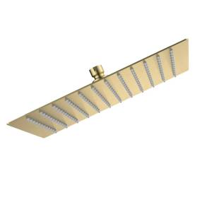 Верхний душ AQUAme AQM8607BG золото шлифованное