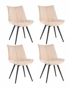 Стул вращающийся Stool Group Робб AV 422-V04-K14PM-9005 BOX4 ZK Бежевый/Черный муар 4 шт.