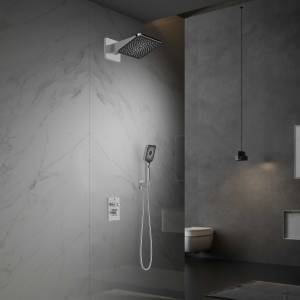 Душевой комплект Vincea Inspire VSFW-3I21MT4CH встраиваемый, термостатический, двухрежимный, хром глянцевый